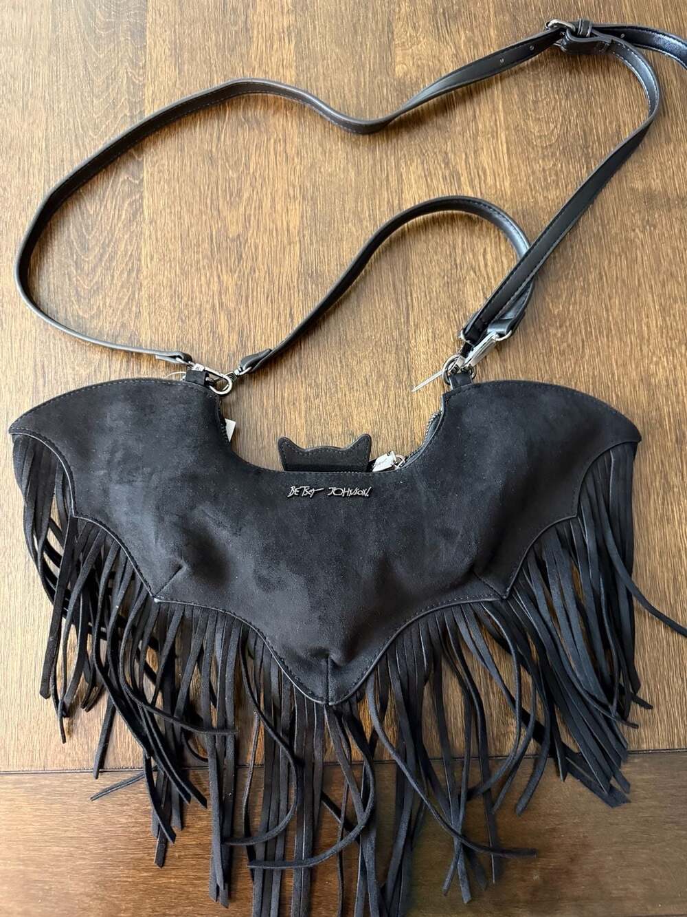 Viral Betsey Johnson Black Wingin' It Bag
